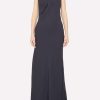 Evening * | Stella Mccartney Chain Detail Long Dress Black