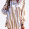 Dresses * | Les Canebiers Sauvageonne Long-Sleeved Shirt Dress Yellow