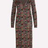 Dresses * | Valentino Optical V Jacquard Cardigan Dress Multicolor