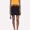 Skirts * | Courreges Patch Pocket Flared Mini Skirt Black