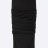 Skirts * | Versace Ruched Midi Skirt Black