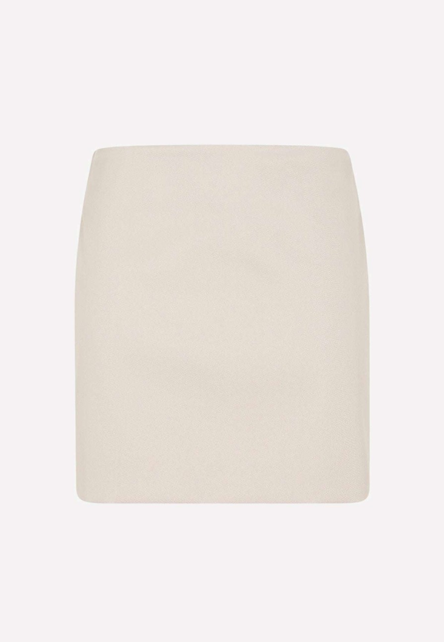 Skirts * | Sportmax Edda Mini Skirt Beige