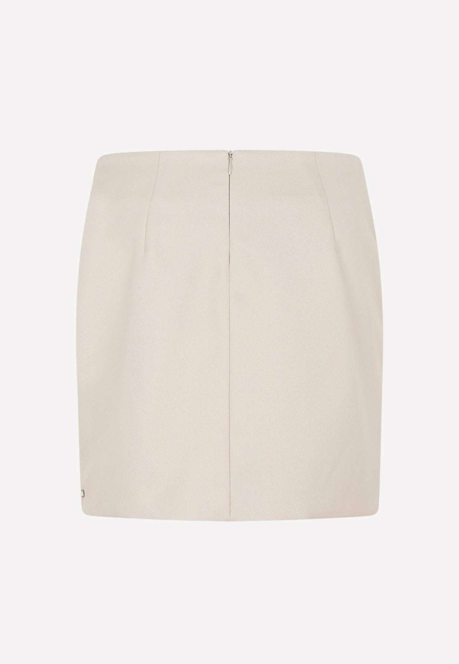 Skirts * | Sportmax Edda Mini Skirt Beige