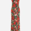 Dresses * | Dolce & Gabbana Portofino Print Maxi Dress Red