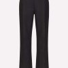 Evening * | Valentino Tailored Crepe Pants With Roman Stud Detail Black